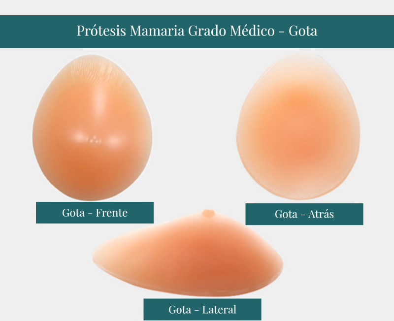 Implantes Tallas De Pecho De Mujer Prótesis Mamaria 350 A 500g